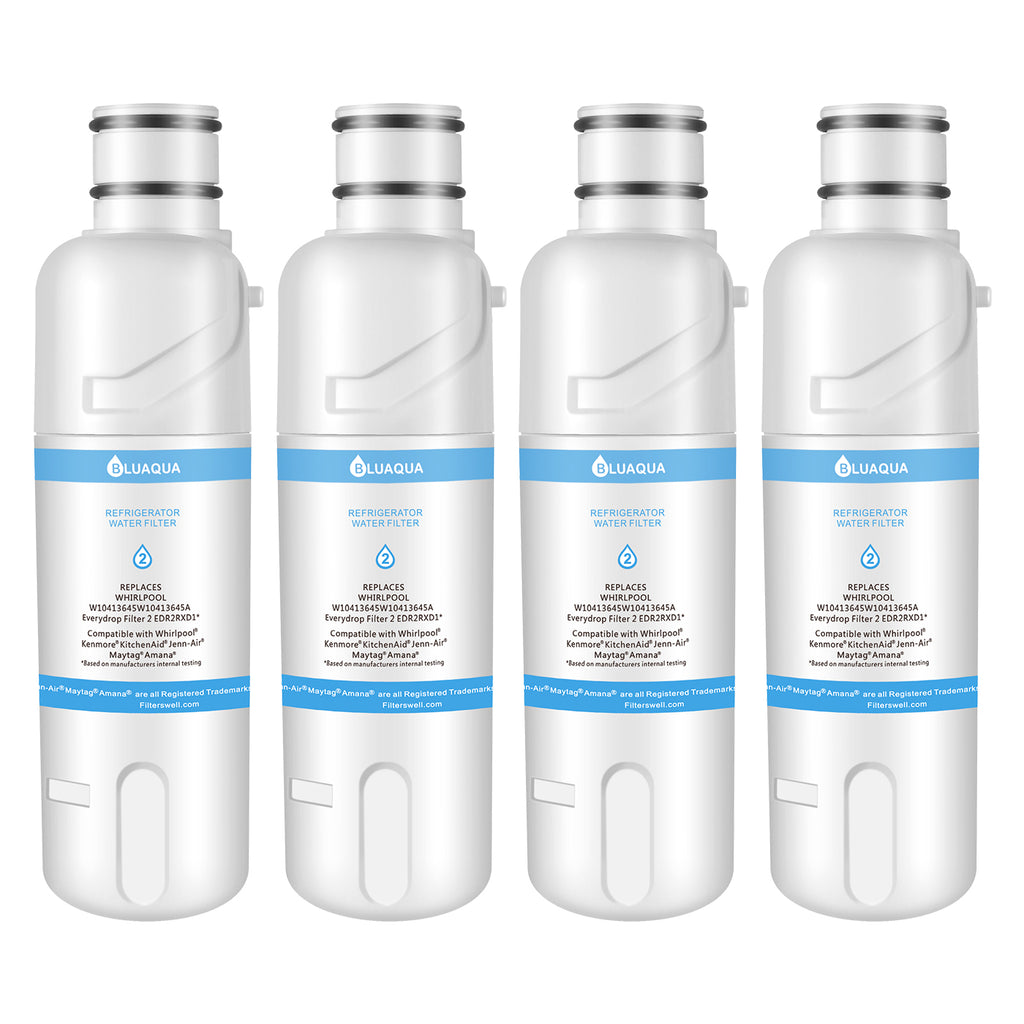 Whirlpool W10413645A Water Filter 2 & EDR2RXD1 Replacement, 4-Pack –